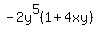 -2y%5E5%281%2B4xy%29