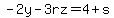 -2y-3rz=4%2Bs