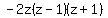 -2z%28z-1%29%28z%2B1%29