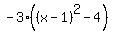 -3%28%28x-1%29%5E2-4%29
