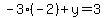 -3%28-2%29%2By=3
