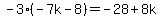 -3%28-7k-8%29=-28%2B8k