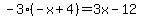 -3%28-x%2B4%29=3x-12