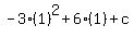 -3%281%29%5E2%2B6%281%29%2Bc