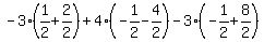 -3%281%2F2%2B2%2F2%29%2B4%28-1%2F2-4%2F2%29-3%28-1%2F2%2B8%2F2%29