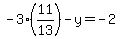-3%2811%2F13%29-y=-2