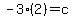 -3%282%29=c