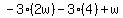 -3%282w%29-3%284%29%2Bw