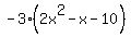 -3%282x%5E2-x-10%29