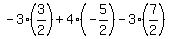 -3%283%2F2%29%2B4%28-5%2F2%29-3%287%2F2%29