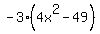 -3%284x%5E2-49%29