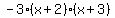 -3%28x%2B2%29%28x%2B3%29