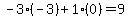 -3%2A%28-3%29%2B1%2A%280%29=9