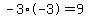 -3%2A-3=9