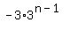-3%2A3%5E%28n-1%29