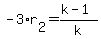 -3%2Ar%5B2%5D+=+%28k+-+1%29%2Fk