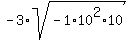 -3%2Asqrt%28-1%2A10%5E2%2A10%29