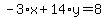 -3%2Ax%2B14%2Ay=8