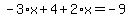 -3%2Ax%2B4%2B2%2Ax=-9