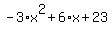 -3%2Ax%5E2%2B6%2Ax%2B23