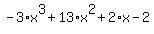 -3%2Ax%5E3%2B13%2Ax%5E2%2B2%2Ax-2