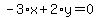 -3%2Ax+%2B+2%2Ay+=+0