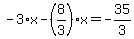-3%2Ax-%288%2F3%29%2Ax=-35%2F3