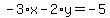 -3%2Ax-2%2Ay=-5