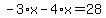 -3%2Ax-4%2Ax=28