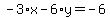 -3%2Ax-6%2Ay=-6