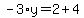 -3%2Ay=2%2B4