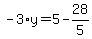 -3%2Ay=5-28%2F5