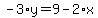 -3%2Ay=9-2%2Ax