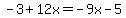 -3%2B12x=-9x-5