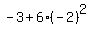 -3%2B6%28-2%29%5E2