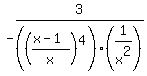 -3%2F%28%28%28x-1%29%2Fx%29%5E4%29%281%2Fx%5E2%29