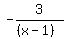 -3%2F%28%28x-1%29%29