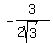 -3%2F%282sqrt%283%29%29