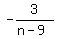 -3%2F%28n-9%29