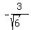 -3%2F%28sqrt%286%29%29%29+