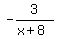 -3%2F%28x%2B8%29