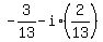 -3%2F13+-i%2A%282%2F13%29
