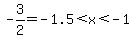 -3%2F2=-1.5%3Cx%3C-1