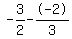-3%2F2+-+-2%2F3