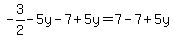 -3%2F2-5y-7%2B5y=7-7%2B5y