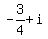-3%2F4%2Bi