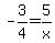 -3%2F4=5%2Fx