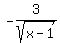 -3%2Fsqrt%28x-1%29