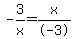 -3%2Fx=x%2F-3