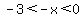 -3%3C-x%3C0